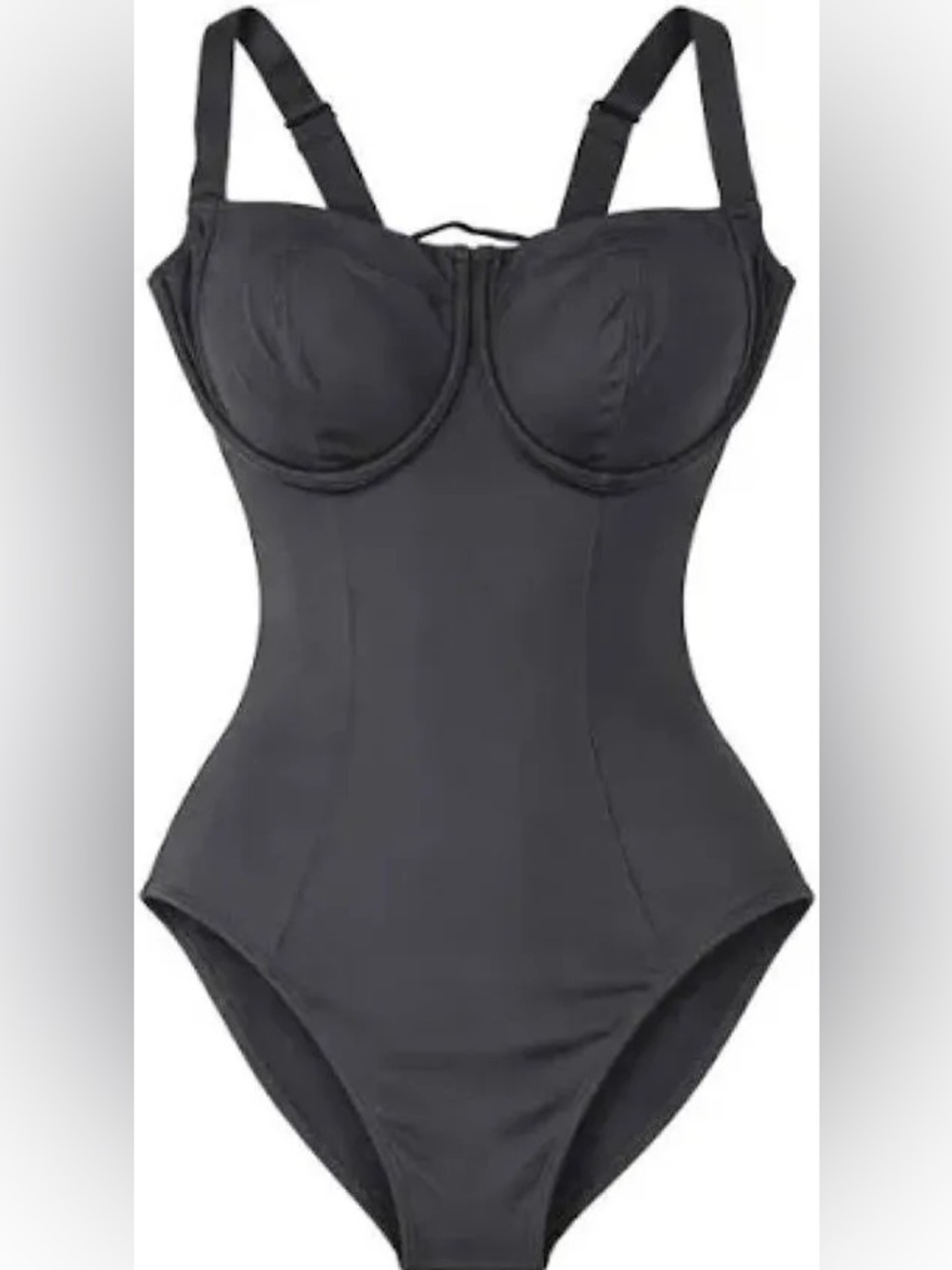 $188 TA3 Lifty One Piece Swimsuit Black M/Regular Long D/DD Cup NWT - Picture 4 of 13